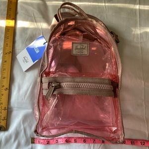 Hershel Clear Pink mini backpack